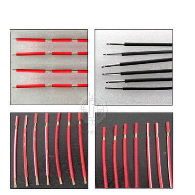 Corte do cabo da movimentação de quatro rodas e descascamento para a máquina de processamento do fio com painel LCD da cor