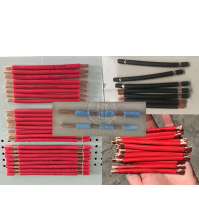 Corte do cabo da movimentação de quatro rodas e descascamento para a máquina de processamento do fio com painel LCD da cor