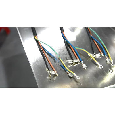 descascamento e terminais dos fios do núcleo do cabo da Multi-camada 3T que frisam a máquina