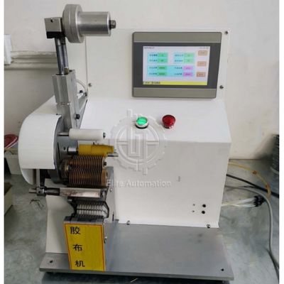 Pressão de ar 0.5-0.6MPa livre do enrugamento semi automático da máquina de envolvimento da fita do ponto do fio