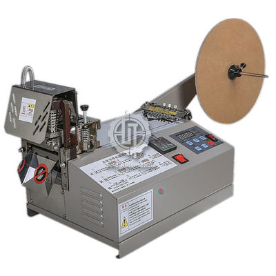 A matéria têxtil cerca a máquina de corte quente 100-120pcs/do Webbing da faca Min Cutting Speed